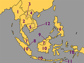 Map of Southeast Asia