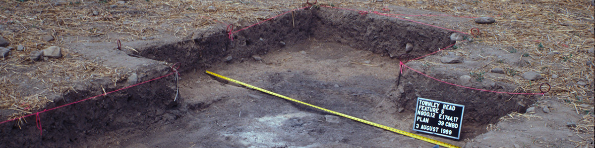 Top of Large Outdoor Firepit (Feature 5) at the Townley-Read Site Before Excavation